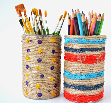 Eco Craft - Jute Wrapped Pencil Holder