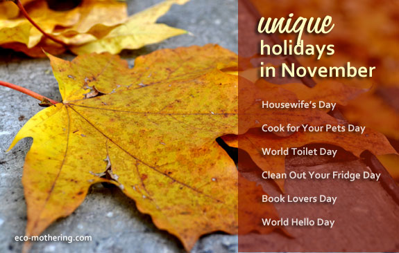 Unique and gently green holidays in November | Eco-Mothering.com