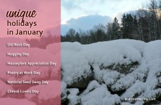 Unique, Wacky and Gently Green Holidays in January | Eco-Mothering.com